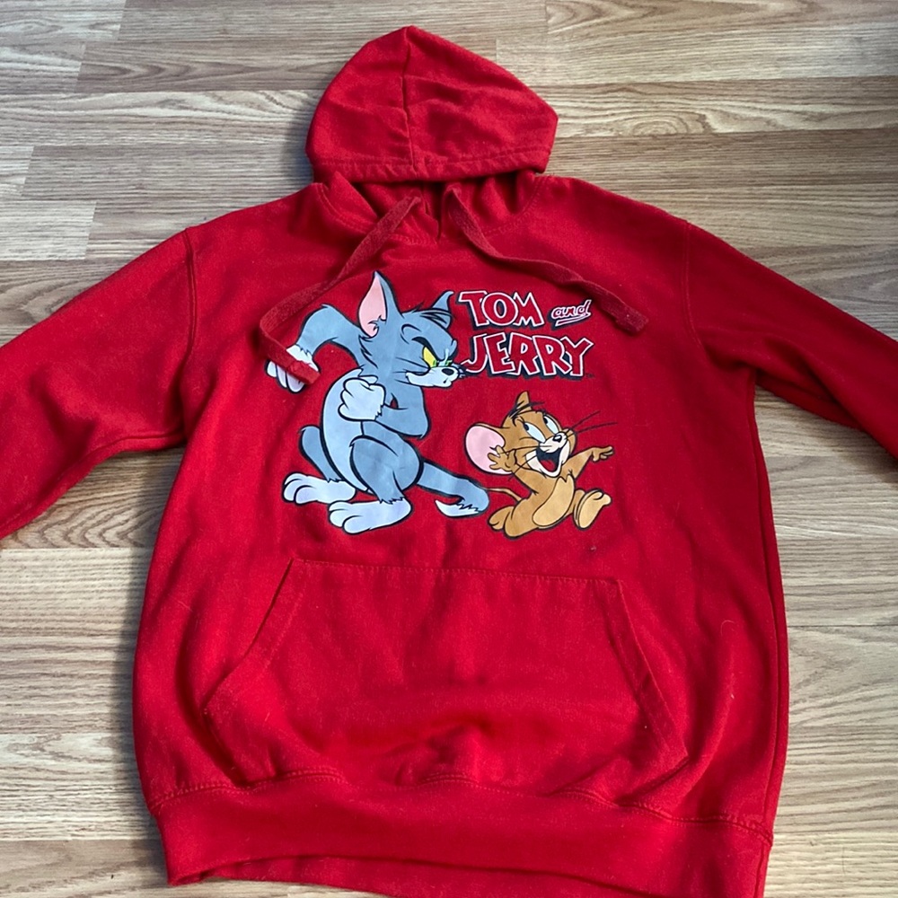 Tom and Jerry Red Hoodie